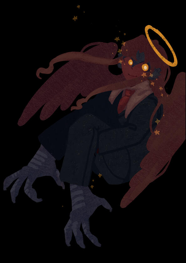 Another illustration for an indie artbook; this one of my own character.