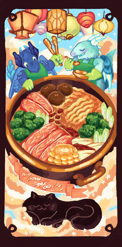A commissioned bookmark design.